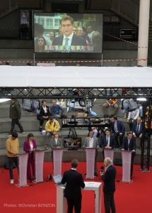 22 octobre 2023 élections fédérales.Journée 1er tour du Conseil d'Etat.Uni Mail