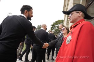 Ceremonie en l honneur du Geneve-Servette Hockey Club et de M. Roman Mityukov le i 28 fvrier 2024