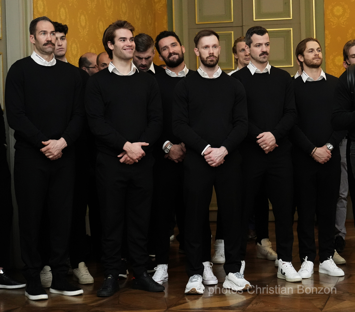 Ceremonie en l honneur du Geneve-Servette Hockey Club et de M. Roman Mityukov le i 28 fvrier 2024