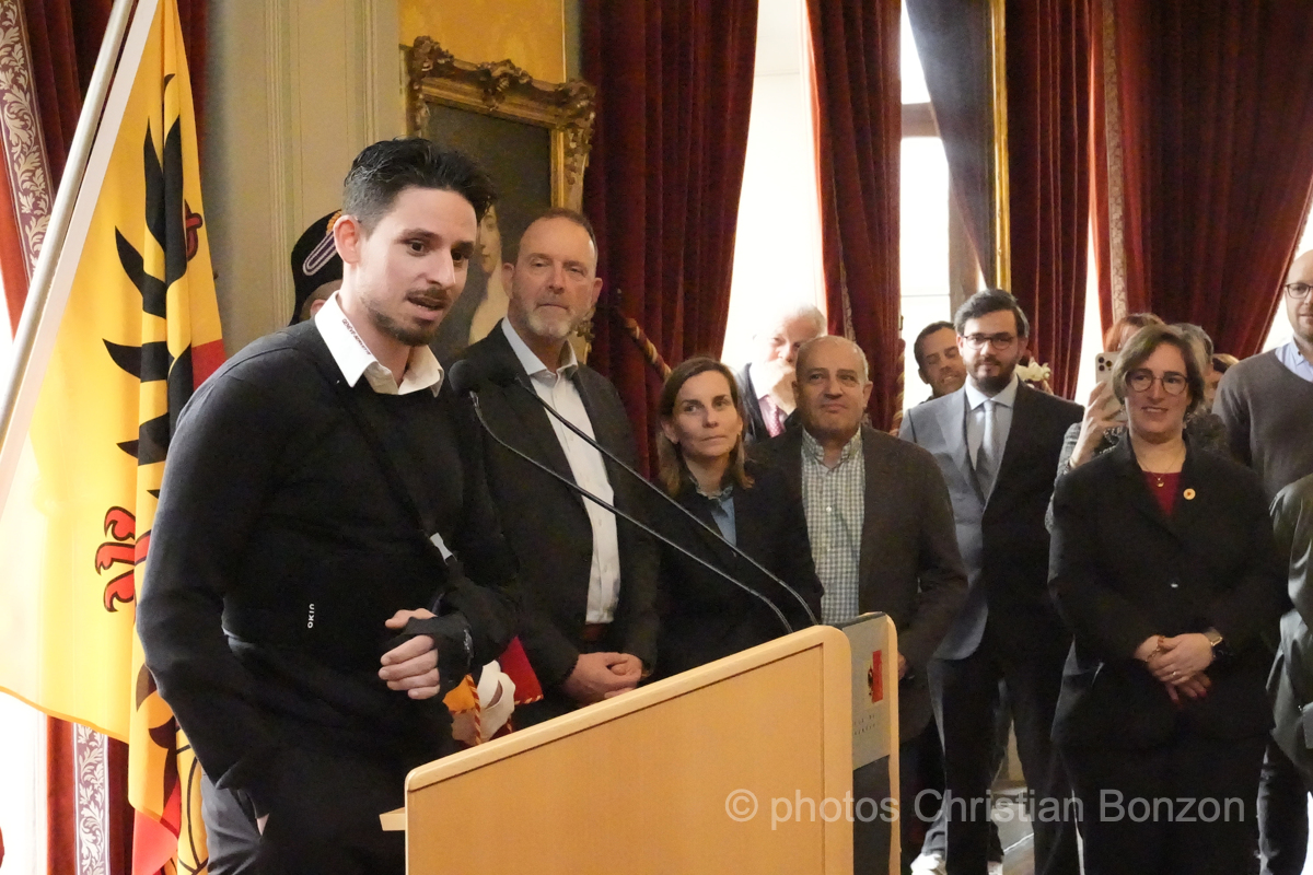 Ceremonie en l honneur du Geneve-Servette Hockey Club et de M. Roman Mityukov le i 28 fvrier 2024