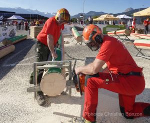 Concours cantonal de bucheronnage Bulle(FR)