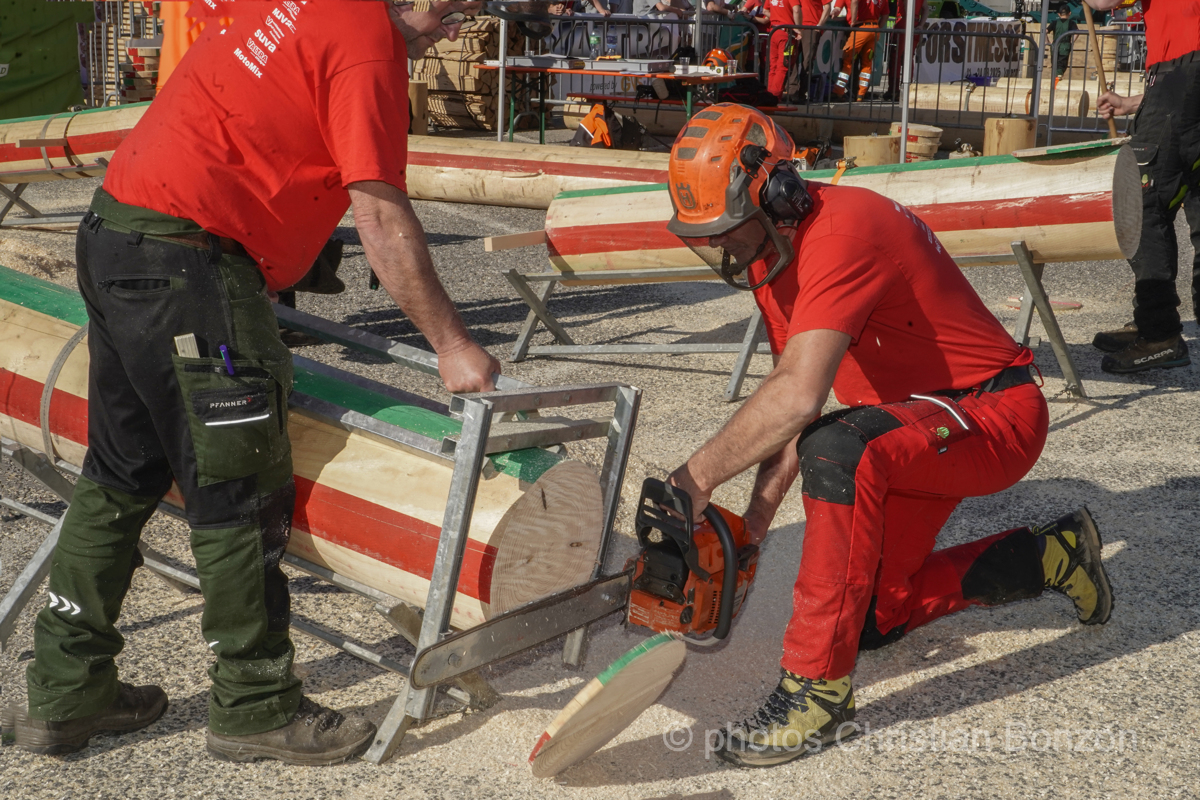 Concours cantonal de bucheronnage Bulle(FR)