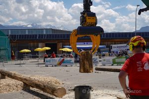 Concours cantonal de bucheronnage Bulle(FR)