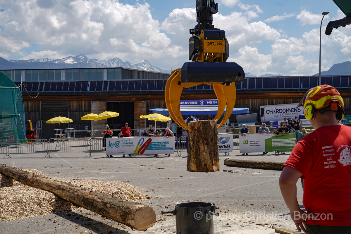 Concours cantonal de bucheronnage Bulle(FR)