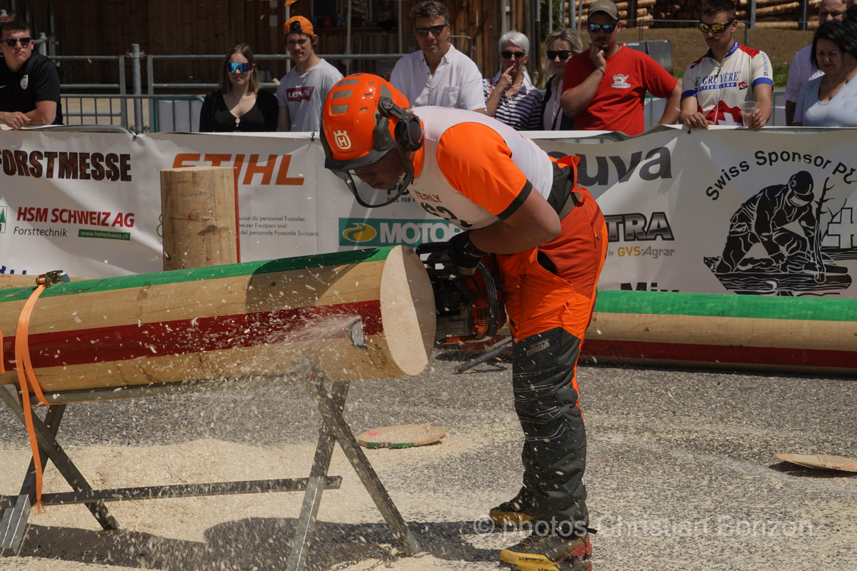Concours cantonal de bucheronnage Bulle(FR)