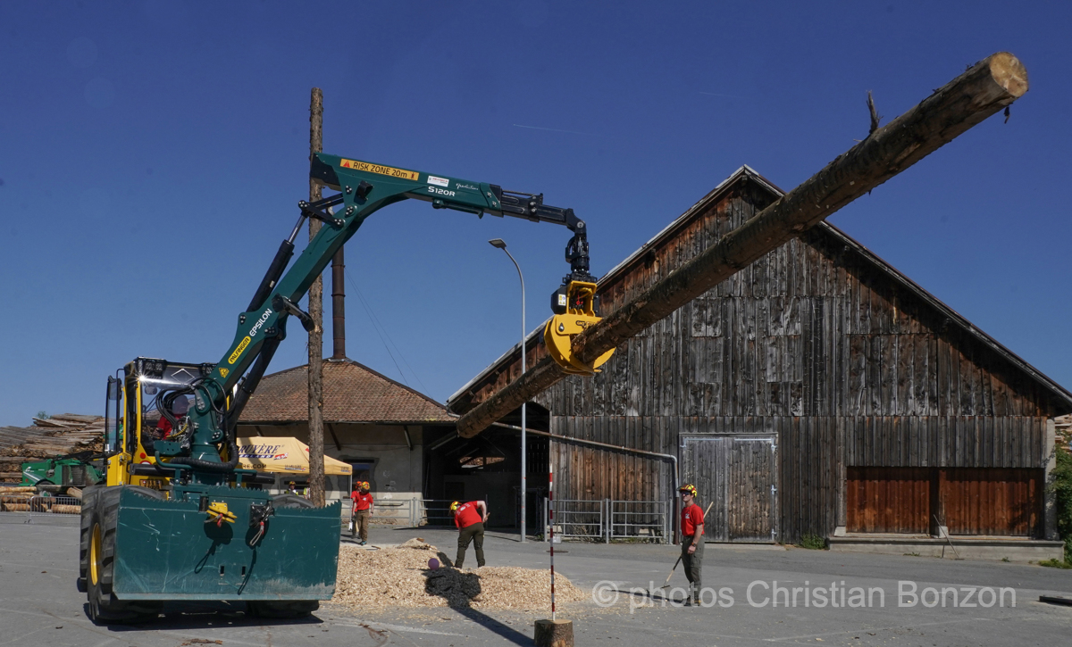 Concours cantonal de bucheronnage Bulle(FR)
