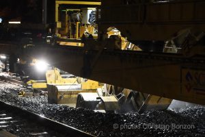 Chambesy , changement des voies ferree, le 2 Mai 2024