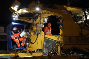 Chambesy , changement des voies ferree, le 2 Mai 2024