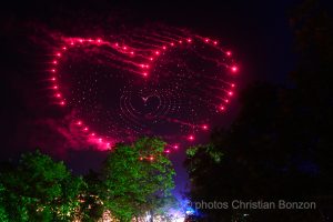 Ballet drone spectacle de fin du Paleo Festival28 juillet 2024