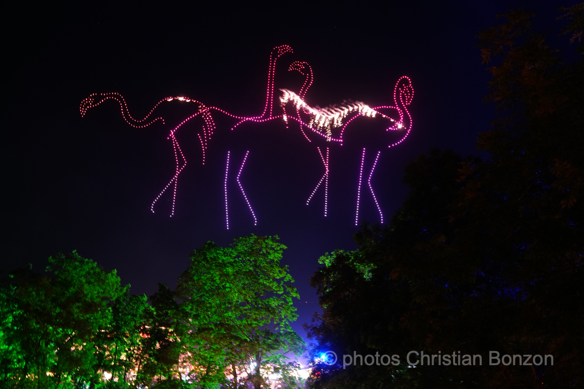 Ballet drone spectacle de fin du Paleo Festival28 juillet 2024