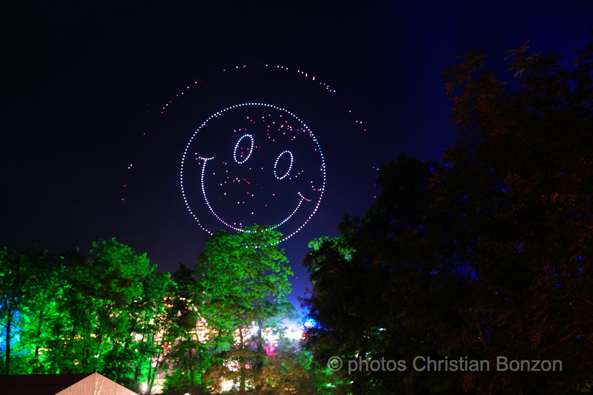 Ballet drone spectacle de fin du Paleo Festival28 juillet 2024