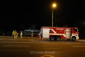 exercice de scurit  proximit des citernes de Vernier