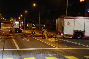 exercice de scurit  proximit des citernes de Vernier