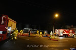 exercice de scurit  proximit des citernes de Vernier