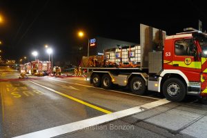 exercice de scurit  proximit des citernes de Vernier