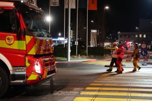 exercice de scurit  proximit des citernes de Vernier