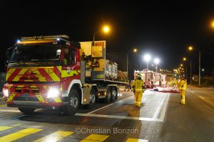 exercice de scurit  proximit des citernes de Vernier