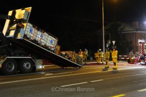 exercice de scurit  proximit des citernes de Vernier