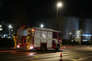 exercice de scurit  proximit des citernes de Vernier