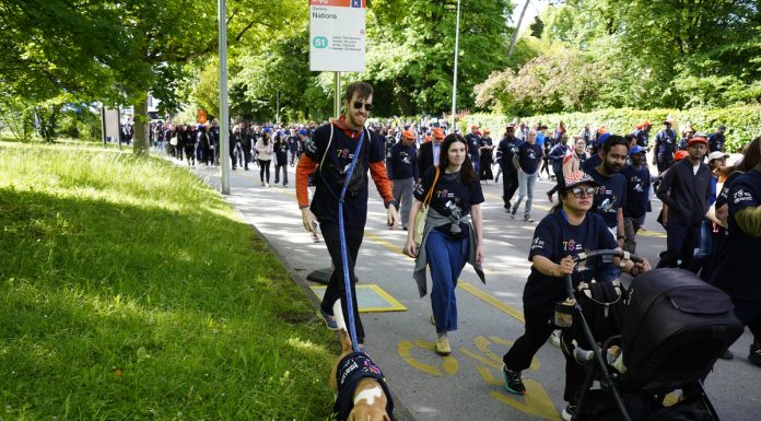 Genève célèbre les 75 ans de l’OMS en marchant ensemble