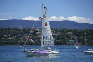 La manifestation No G7 14 juin Geneve