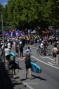 La manifestation No G7 14 juin Geneve