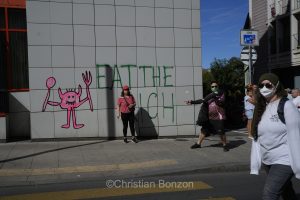 La manifestation No G7 14 juin Geneve
