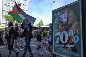 La manifestation No G7 14 juin Geneve