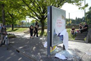 La manifestation No G7 14 juin Geneve