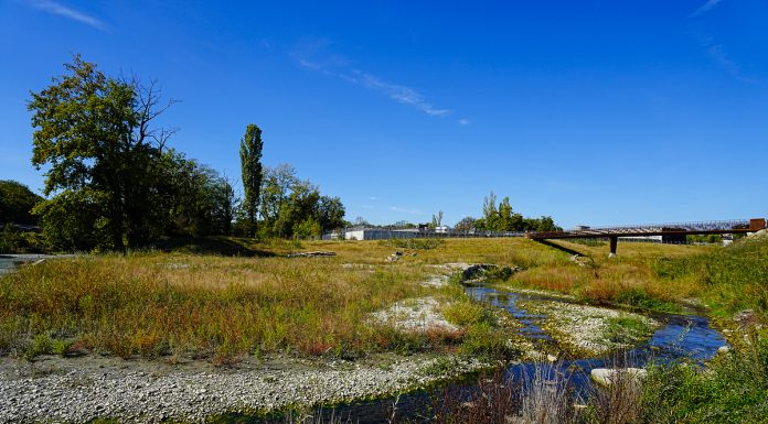 À Gaillard, le Foron reprend ses aises avant de rejoindre l’Arve