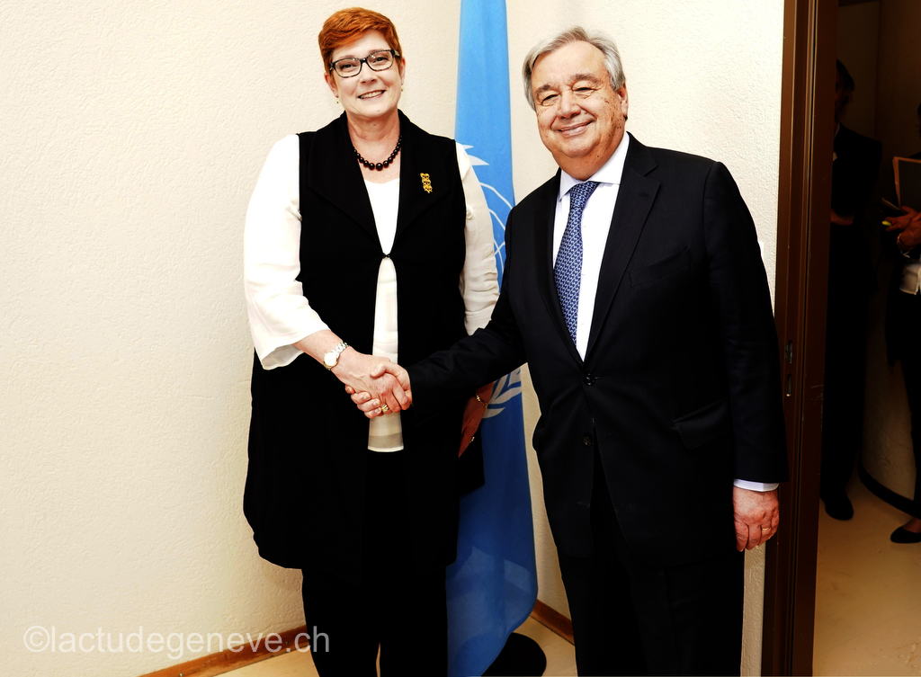 40th session of the United Nations Human Rights Council, 25nfebruary 2019  Marise Payne, Minister for Foreign Affairs of Australia. Photo: Christian Bonzon