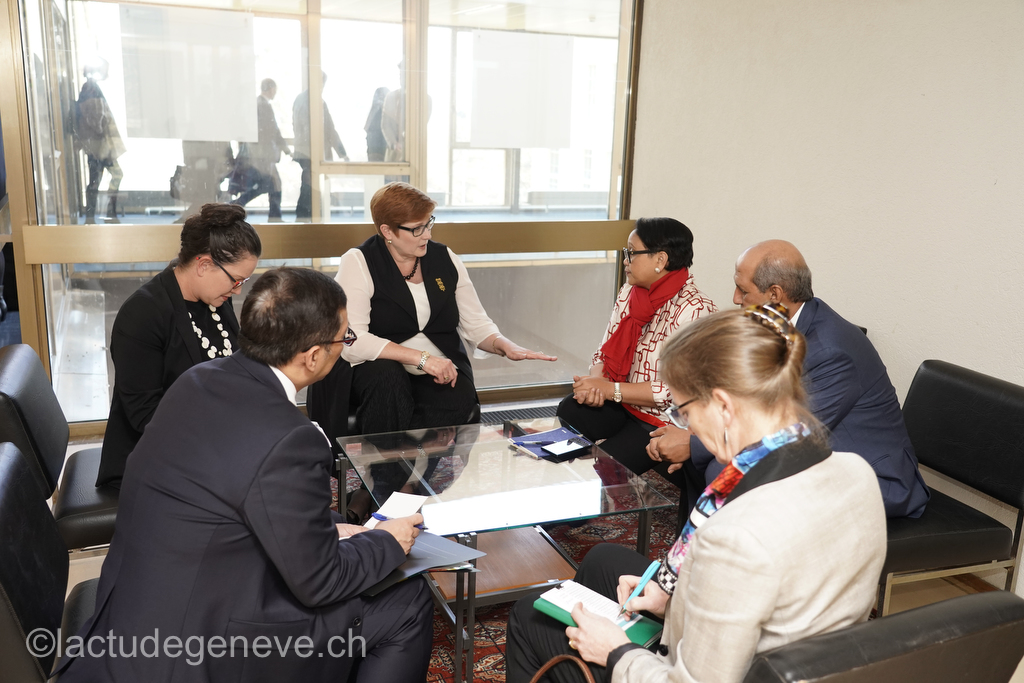 40th session of the United Nations Human Rights Council, 25nfebruary 2019  Marise Payne, Minister for Foreign Affairs of Australia. Photo: Christian Bonzon