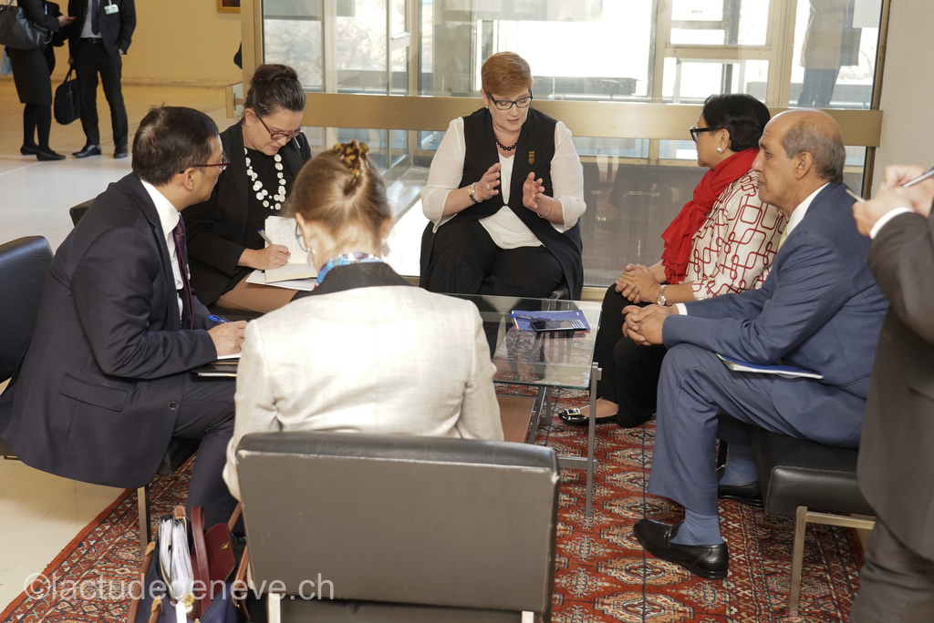 40th session of the United Nations Human Rights Council, 25nfebruary 2019  Marise Payne, Minister for Foreign Affairs of Australia. Photo: Christian Bonzon