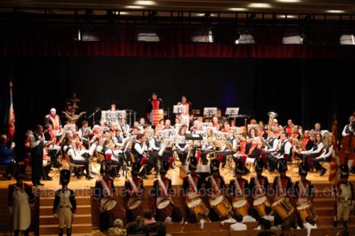 Concert réunissant la Musique Municipale de Versoix (MMV) et Musique & Batterie de marche des Vieux-Grenadiers de Genève.25 novembre 2018, 17h00, Salle communale Lachenal©lactudegeneve.ch