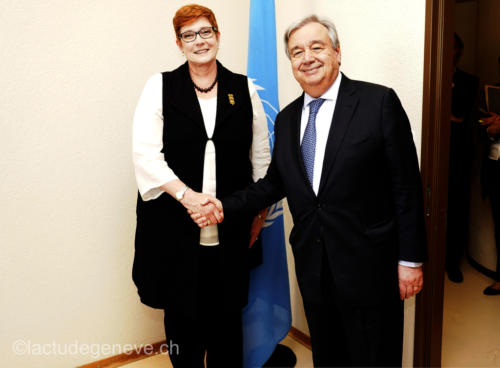 40th session of the United Nations Human Rights Council, 25nfebruary 2019  Marise Payne, Minister for Foreign Affairs of Australia. Photo: Christian Bonzon