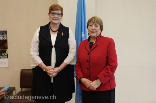 40th session of the United Nations Human Rights Council, 25nfebruary 2019  Marise Payne, Minister for Foreign Affairs of Australia. Photo: Christian Bonzon