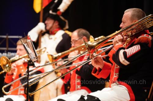 Concert réunissant la Musique Municipale de Versoix (MMV) et Musique & Batterie de marche des Vieux-Grenadiers de Genève.25 novembre 2018, 17h00, Salle communale Lachenal©lactudegeneve.ch